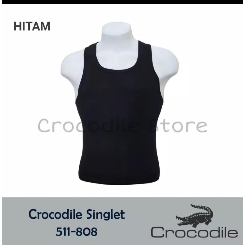 Crocodile singlet pria dewasa katun serap keringat / singlet dewasa laki halus