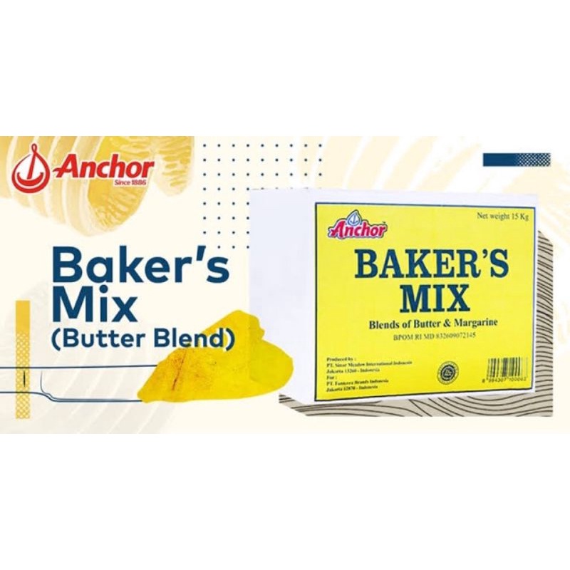 Anchor Bakers Mix 500 GRAM / Baker Mix / Margarine / Mentega / Butter Blend