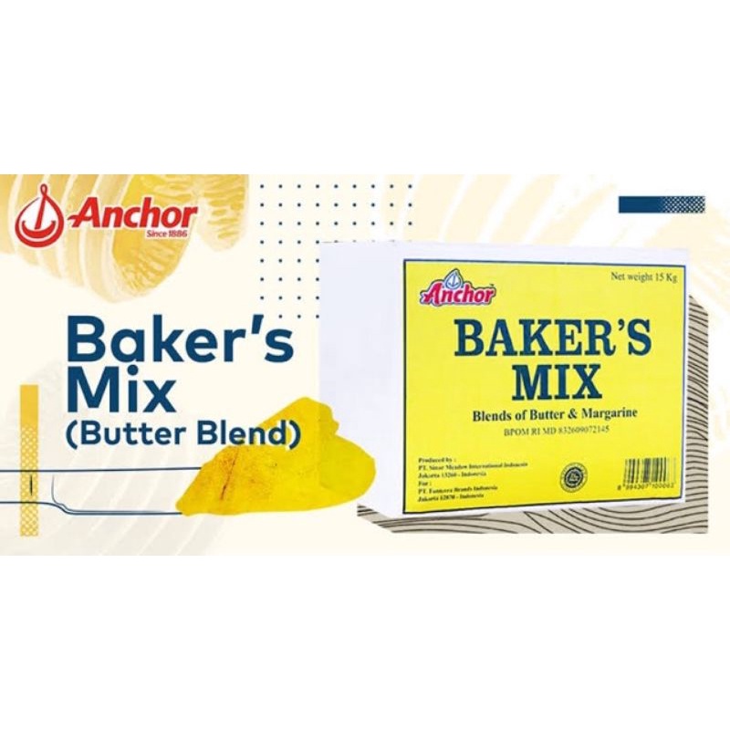 

Anchor Bakers Mix 500 GRAM / Baker Mix / Margarine / Mentega / Butter Blend