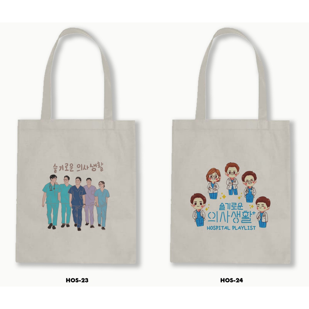 TOTE BAG BLACU - HOSPITAL PLAYLIST /DRAKOR NETFLIX 02