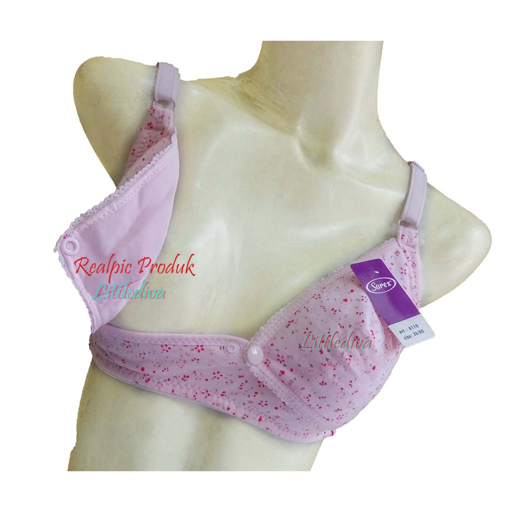 Bra Menyusui Sorex non busa tanpa kawat 8110 sz 36 38 40 42 BH nursing soreks kancing depan TBTK