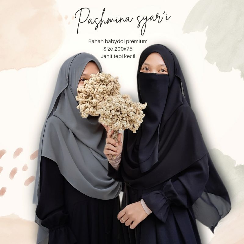 (PART 1)PASHMINA 200x75 SET CADAR/PASHMINA CERUTI SYARI/PASHMINA JUMBO-1