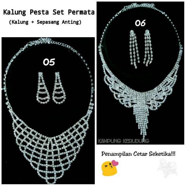 Kalung Pesta Set Buat Penampilan Cetar Seketika Aksesoris Wedding Pesta Pengantin