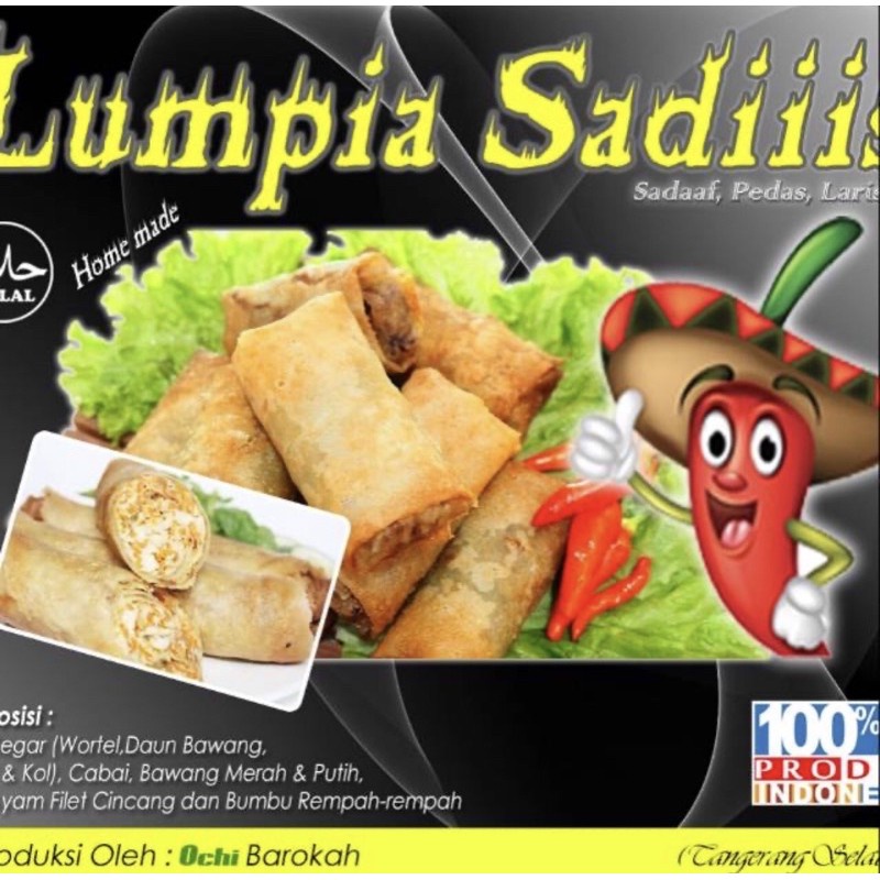 

Lumpia Goreng Pedas isi 8