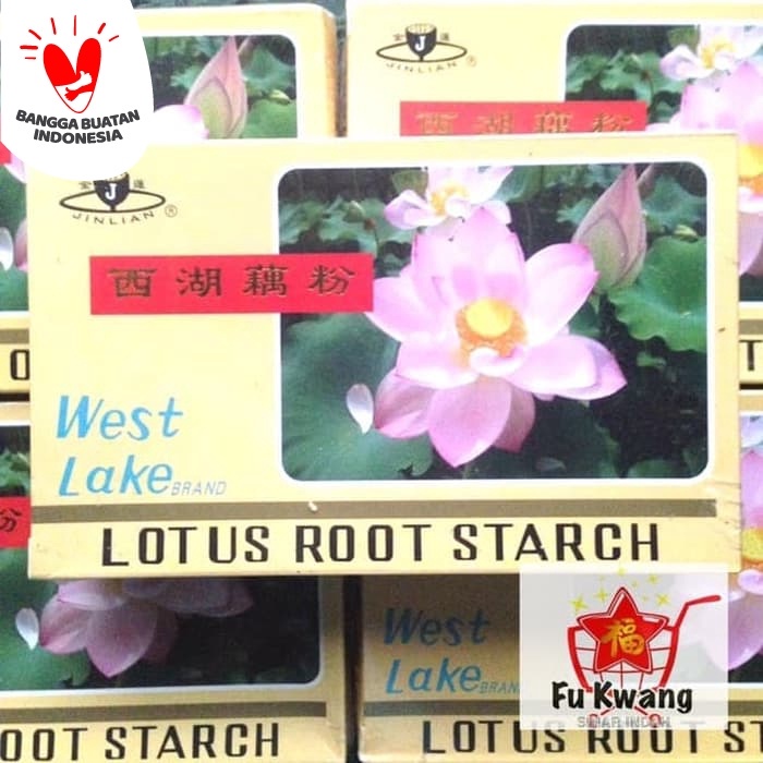 

LAINNYA-KEMASAN-MINUMAN- BUBUK TEPUNG AKAR TERATAI LOTUS ROOT STARCH WEST LAKE BRAND 250 GRAM