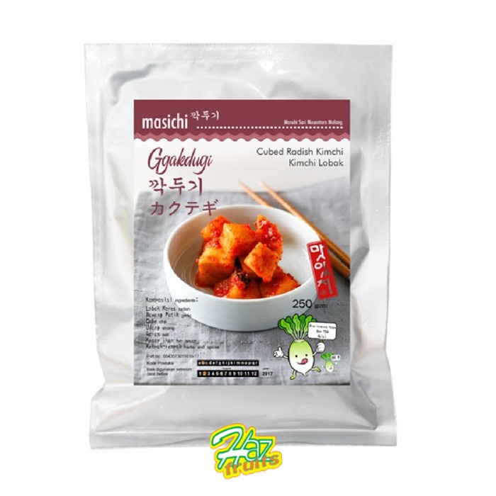 

Masichi Kimchi Lobak Putih 250Gr - Kkakdugi Kimchi - Asinan Lobak