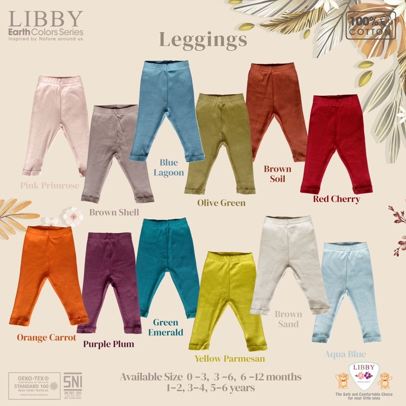 Libby Legging Cotton baby - Legging Anak / Bawahan Anak 1 Pcs