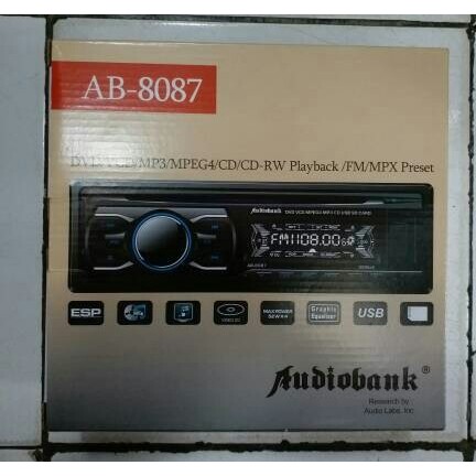 SINGLEDIN DVD AUDIOBANK AB-8087 TL F-96