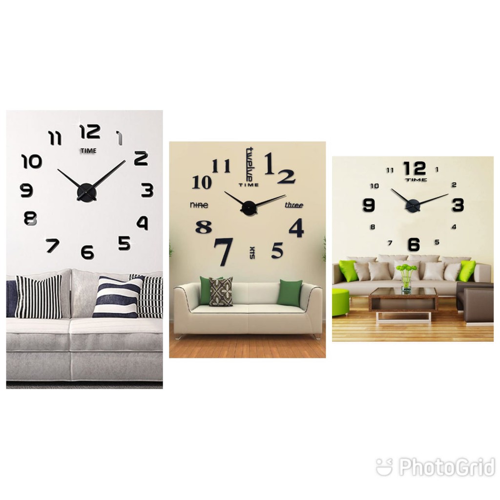 JAM DINDING 3 DIMENSI / JAM DINDING 3 D TIMBUL / JAM DINDING 3 D JUMBO DUNIAUNIVERSAL
