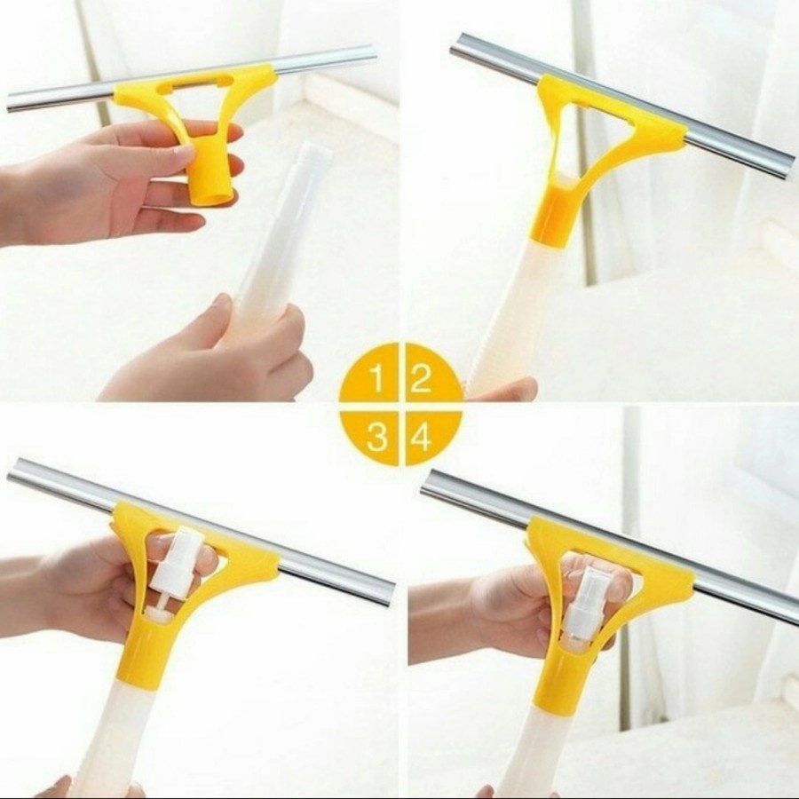 Wiper Pembersih Kaca + Semprotan - Spray Window Cleaner 2 In 1