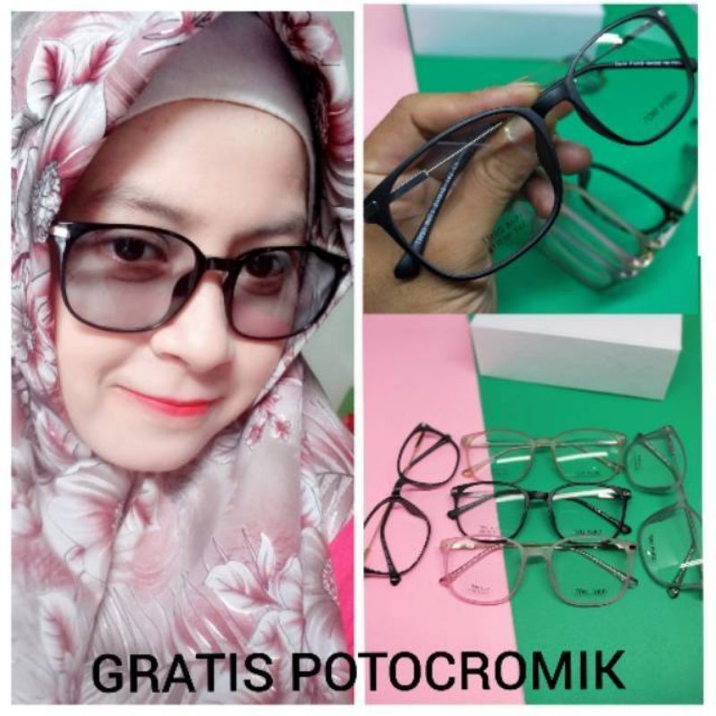 kacamata photocromic antiradiasi boleh pilih yang blueray bisa normal minus plus cilinder tergantung permintaan sampai minus 5 cyl harga masih sama tulis saja pesanan kaka di catatan saat order free box lap cairan pembersih kode 8071 size 51-19-145