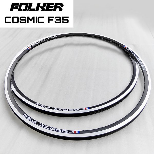 Rims Folker Cosmic F35 700c 32Hole Brakeline Rims Balap Gravel Roadbike Hybrid 29 er