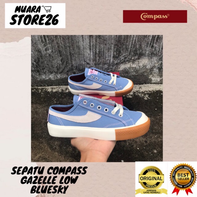 Sepatu Compass Gazelle Low BlueSky