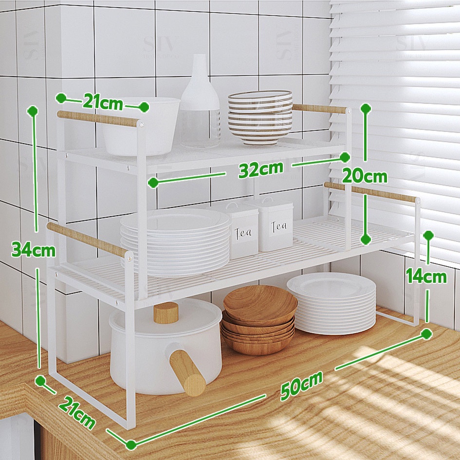 Rak Dapur Susun Rak Kabinet Dapur Rak Lemari Dapur Rak Bawah Wastafel Untuk Bumbu Panci