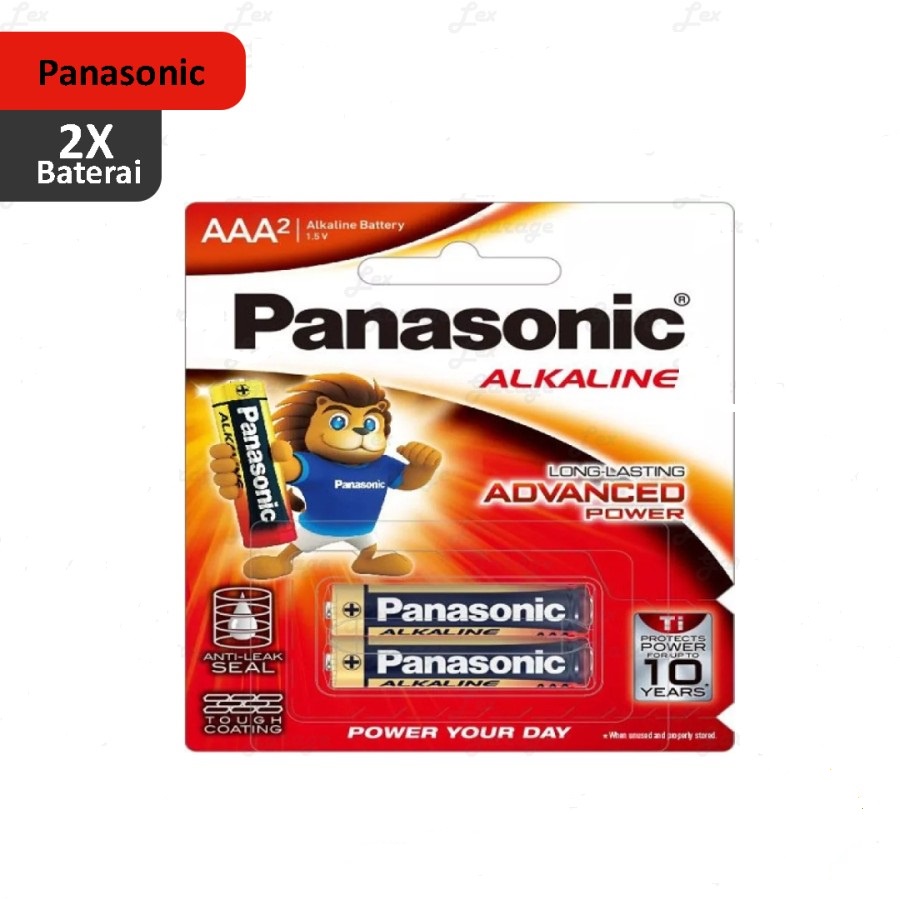 Baterai Batre Batere Alkaline AA /A2 Panasonic Battery 2 pcs