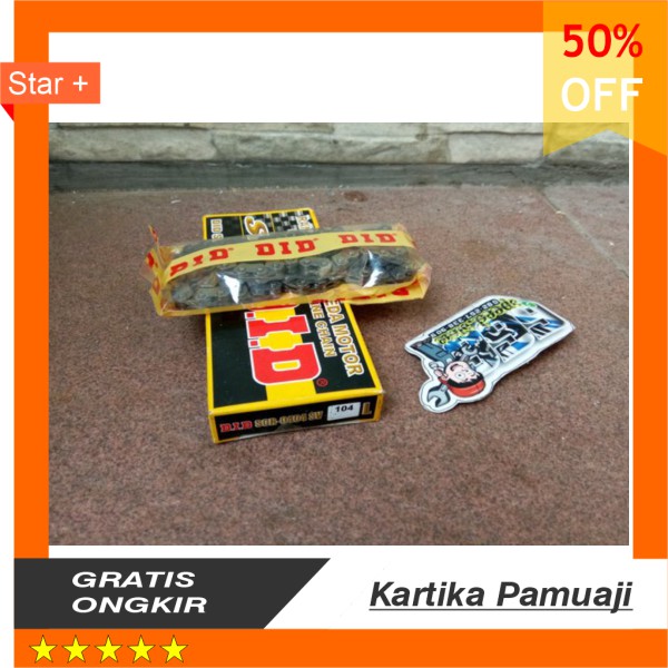 rantai kenteng kamprat kamrat DID japan kupu 104 L buat scorpio crf xiema long stroke gl mp cb tiger