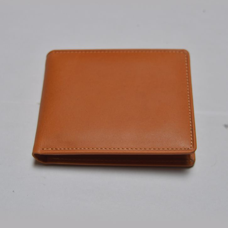 dompet pria kulit sapi asli bifold wallet - dompet lipat warna tan