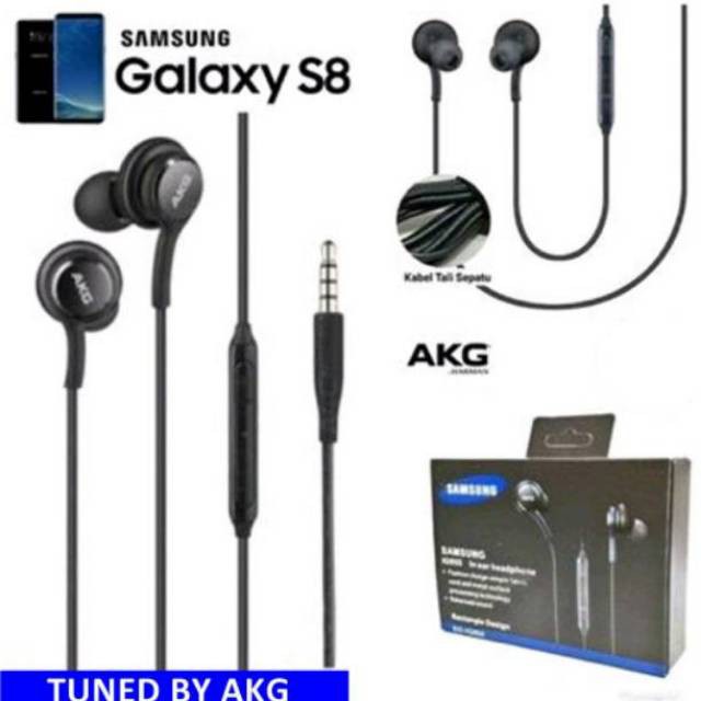 Handsfree Heandset earphone Samsung AKG S8 99%