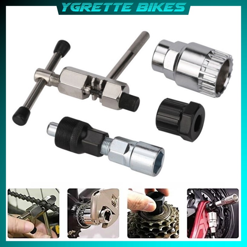 YGRETTE - TaffSPORT 4 in 1 ALAT KUNCI Reparasi Rantai Sepeda Bicycle Chain Socket Tool Set repair kit Perbaikan