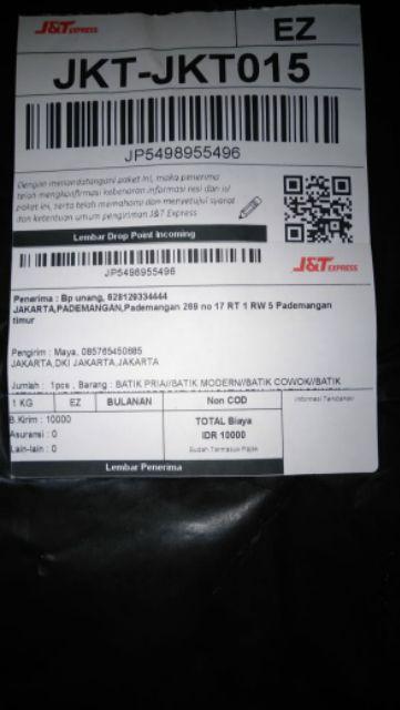 Kemeja Batik Lengan Pendek Asli