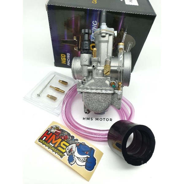 Karburator Karbu Pwk Kotak 24 26 28 30 32 34 NGO Black Hitam Silver Setingan Mudah-3