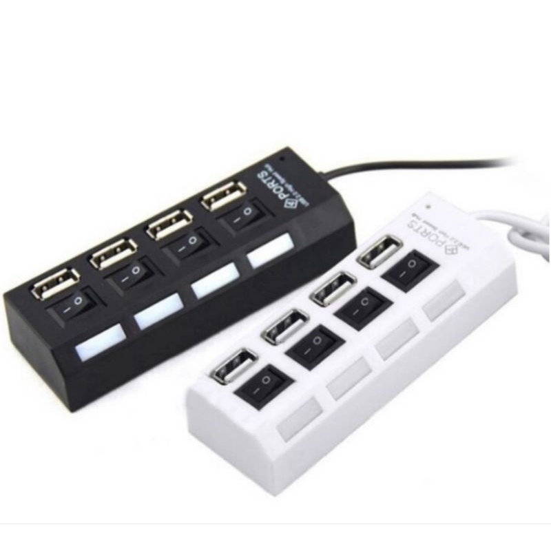 USB Hub 4 port Colokan USB isi 4 atau 7 dengan saklar on off USB HUB 4 port 7 port