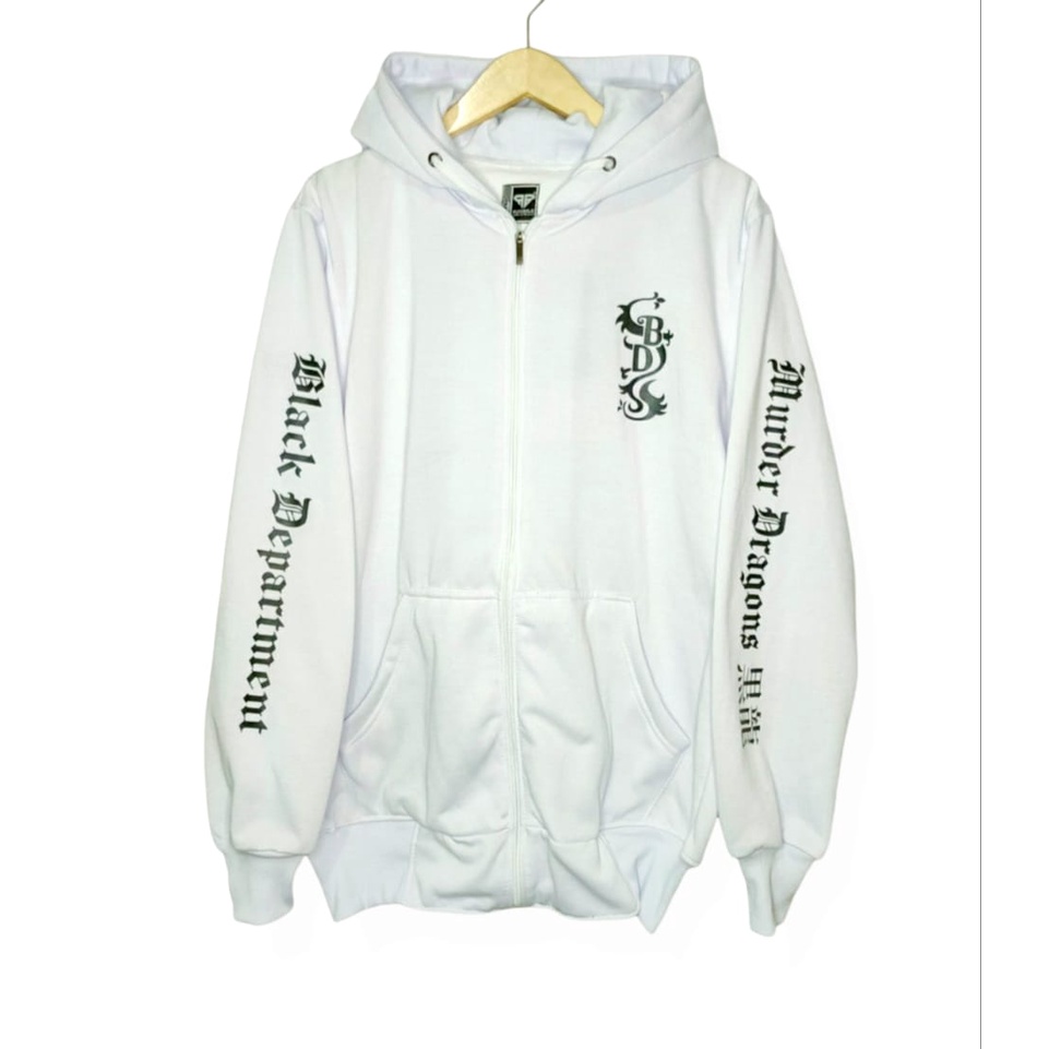 Jaket Keren Sweater Anime Tokyo Revengers Tokyo Manji Toman Black Dragon Zipper Hoodie Jumbo Murah