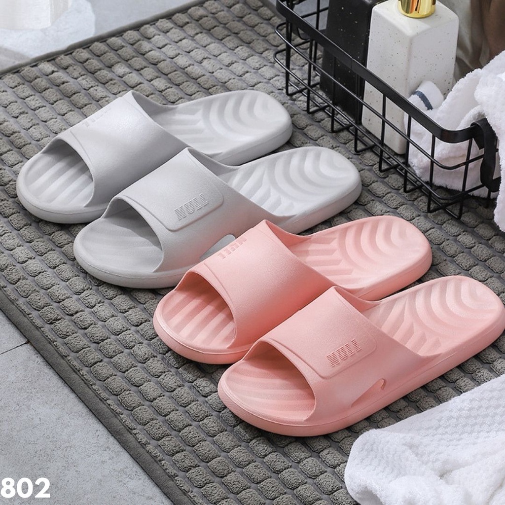 SANDAL COUPLE INDOOR RUMAHAN EMPUK SUPER ELASTIS ANTI LICIN ANTI BAU RINGAN MUDAH DIBERSIHKAN 802