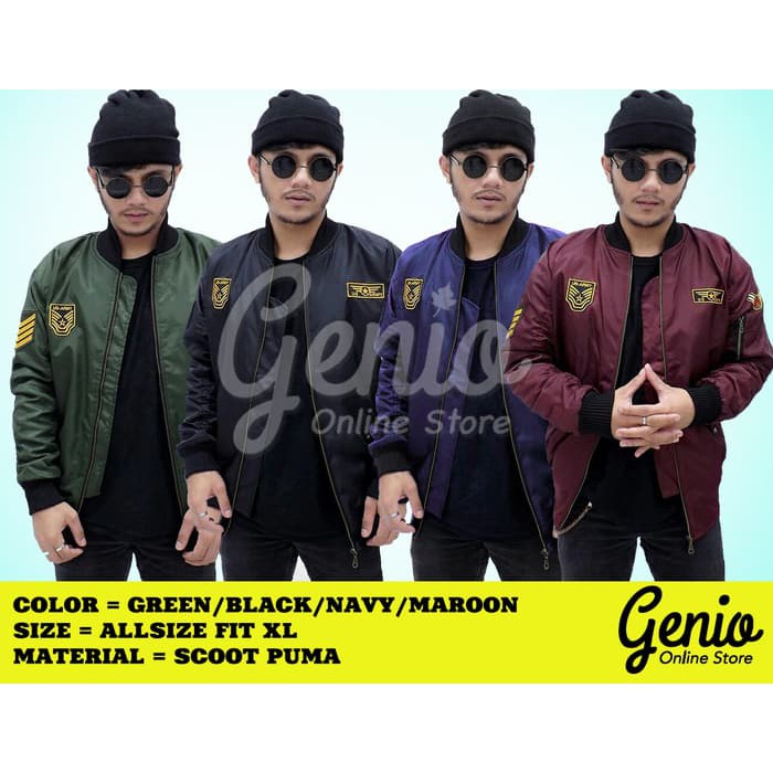 7637CO Terbaru Jaket Parasut Pria 2 In 1 Bolak Balik The Bojiel Casual Bolak Bal