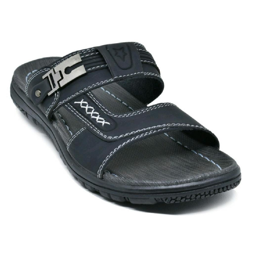 Sandal Slide Slop Pria Dewasa Casual Furenic Sendal Selop Cowok Kekinian Trendy