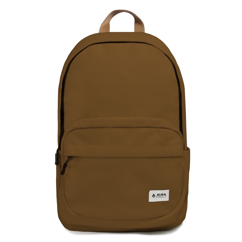 Alba Project - Backpack Aruna (HAZELNUT) - Tas Ransel Pria Wanita Water Resistant - Ransel Laptop - Tas Punggung - Tas Sekolah