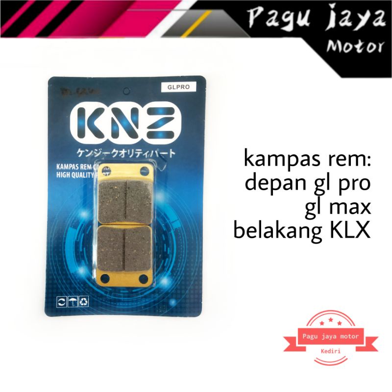 Disc brake kampas kanvas rem cakram depan gl pro gl max KLX BELAKANG discpad dispad pirodo