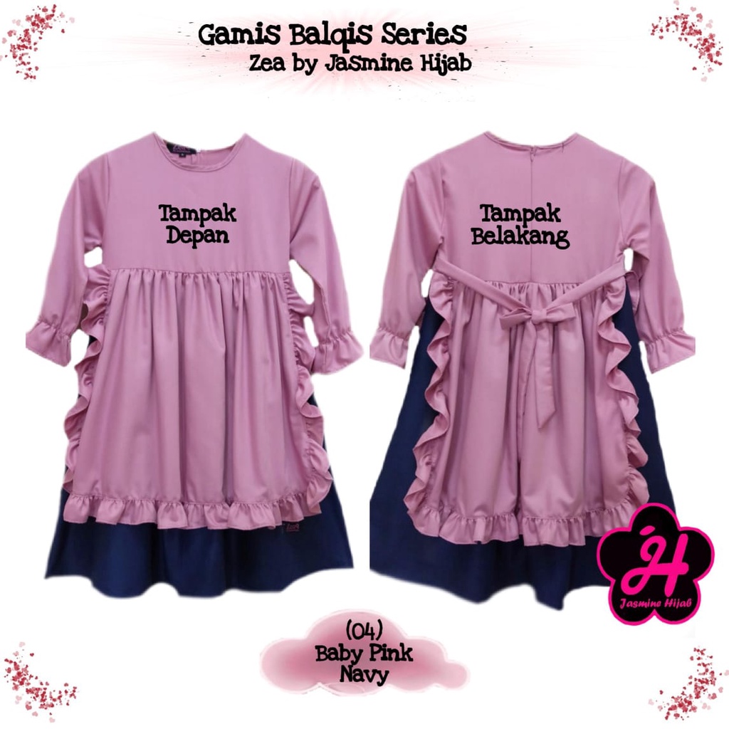 GAMIS ANAK BALQIS SERIES ZEA BY JASMINE HIJAB