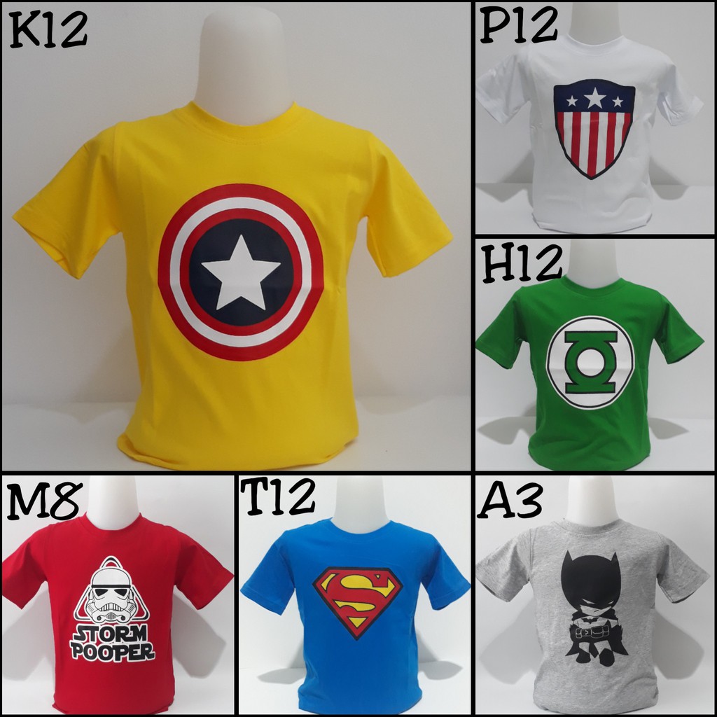 Kaos anak  captain Amerika baju  distro  anak  keren 