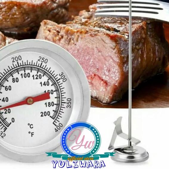 

READY ✅Termometer Mekanik Masak Jarum Pengukur Suhu Daging Minyak BBQ Dapur|SQ9