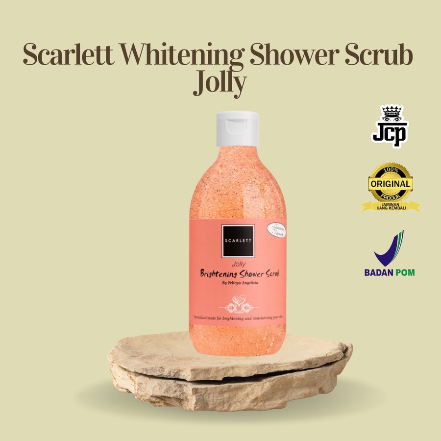 SCARLETT Whitening Shower Scrub Jolly 100% Original