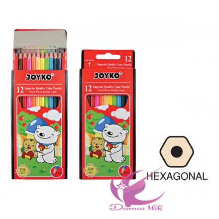 

Pensil Warna Joyko 12 Warna Colours Panjang - Hexagonal CP12PB