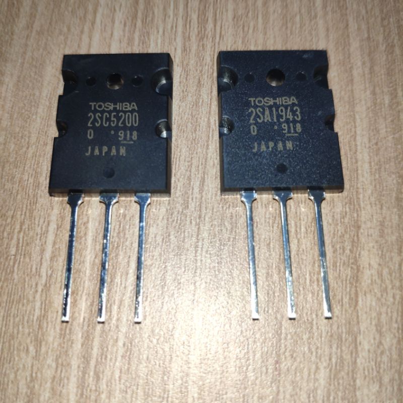 TRANSISTOR FINAL TOSHIBA 2SA1943 2SC5200 SERI 918. TR FINAL 1943 5200 SERI 9