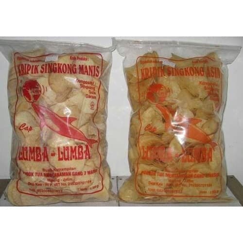 

MURAH Kripik singkong lumba lumba manis - asin 500 g free dus + bublewrap - Asin