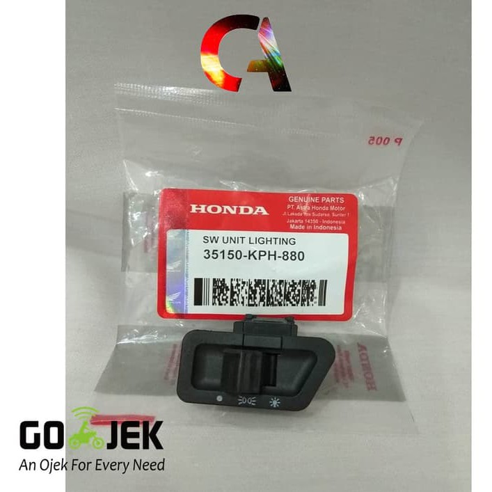 Switch Unit Lightning Tombol Lampu Honda KPH Kharisma Supra Revo Vario TOMBOL LAMPU KARISMA KPH