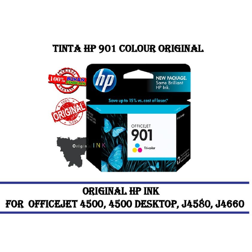 Tinta Cartridge Hp 901 Colour Original