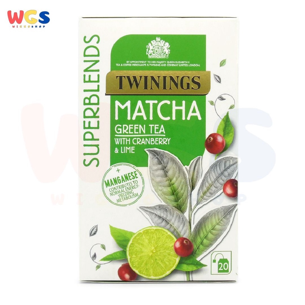 

Twinings Tea Superblends Matcha Green Tea with Cranberrry Lime 20 Tea Bag
