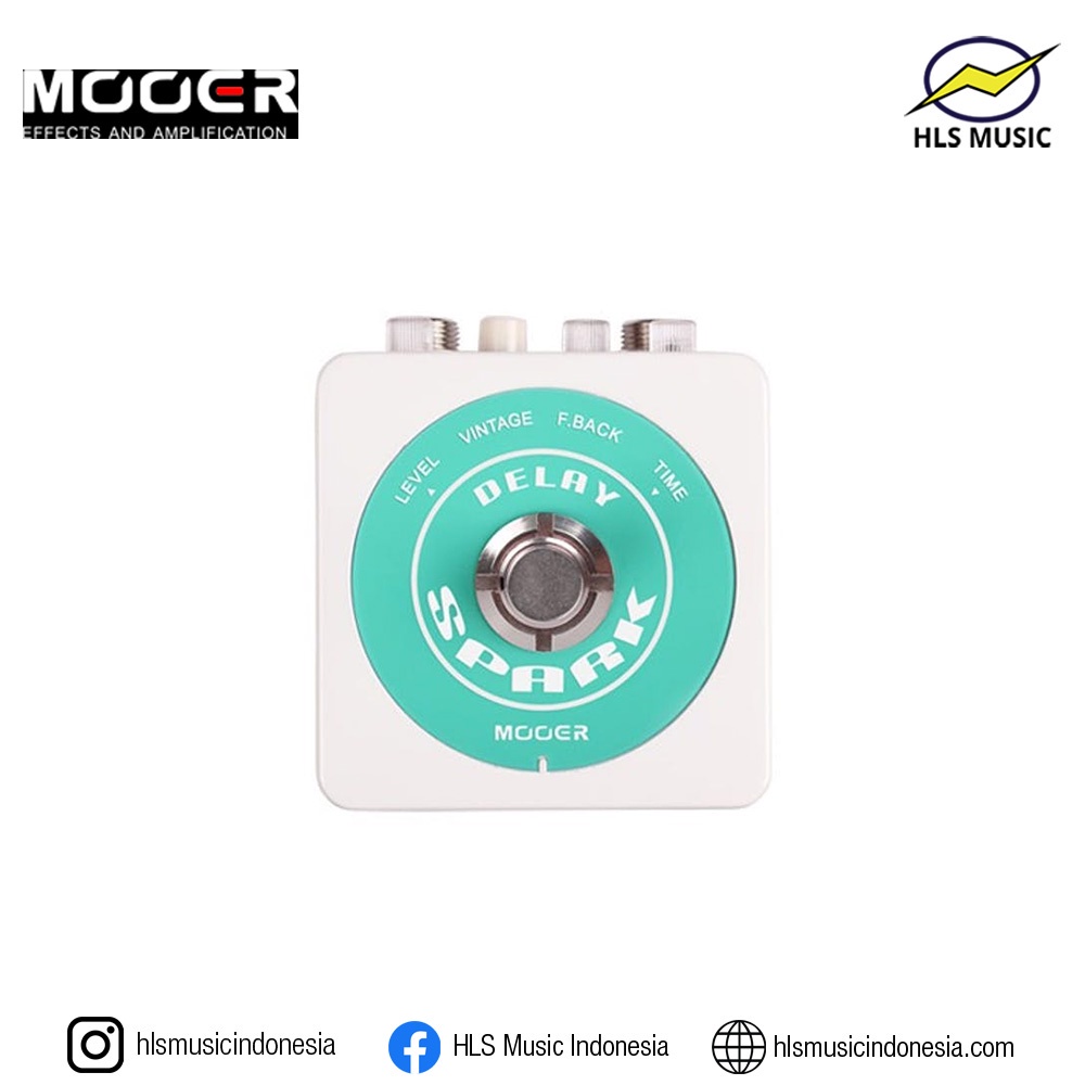 Mooer Spark Analogue Delay Pedal Efek Gitar Elektrik