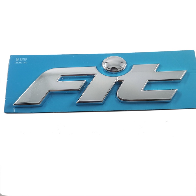 1pc Stiker Emblem Logo Honda Fit Jazz Bahan ABS Krom Warna Hitam