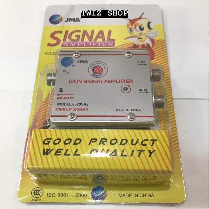 Signal Booster Antena Tv Catv Signal Amplifier 2 Way