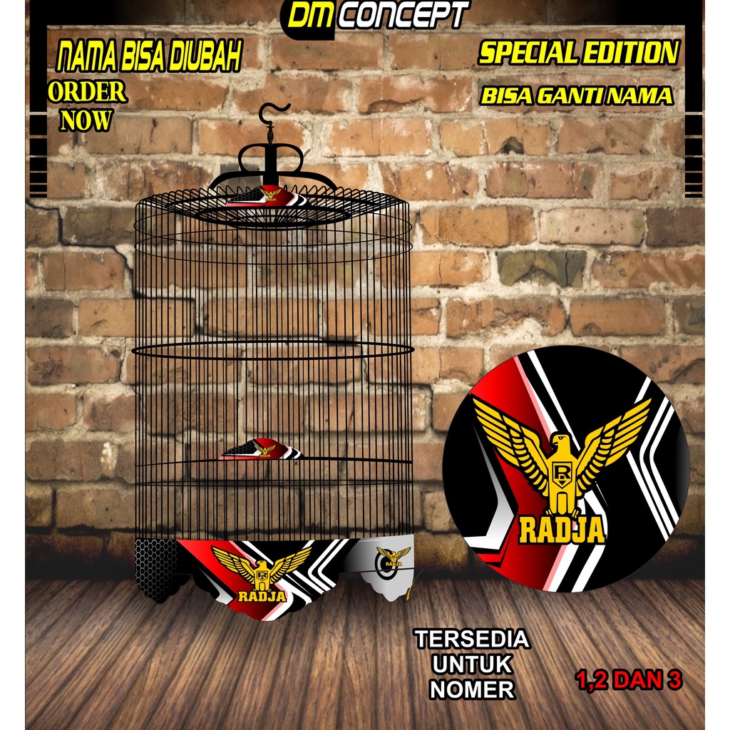DECAL SANGKAR MURAI RADJA STICKER SANGKAR