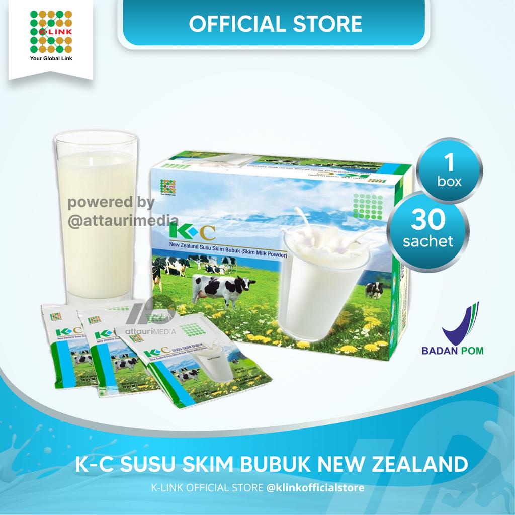 

K-C Susu Skim Bubuk (1 Box isi 30 Sachet) Susu Skim K-Link Original Skim Milk Powder New Zealand Untuk kekebalan Tubuh Memelihara Kesehatan Tubuh K Link Official Store K-Link Original Store Attauri