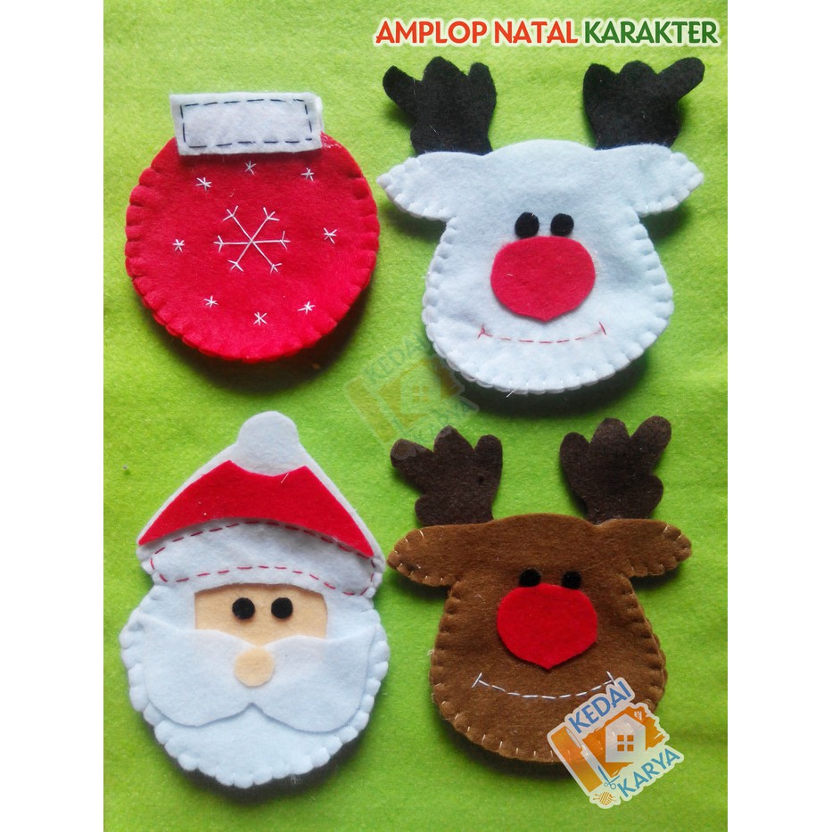 40 Koleski Terbaik Boneka Hiasan  Natal  Kain Flanel Ide 