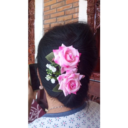 sirkam mawar/ sirkam rambut/ jepit/ bunga hair do