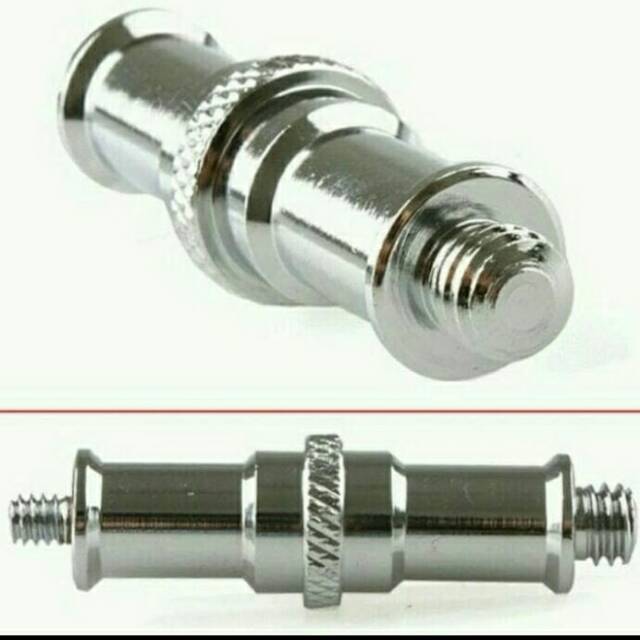 Spigot stud male 1/4'' 3/8'' adapter screw for light stand